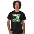 thumbnail image 1 of Swee'Pea Too Cute Get Coal Christmas Men's Graphic T Shirt Tees Brisco Brands S, 1 of 4