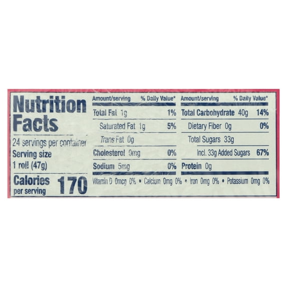 SweeTarts Chewy Sours Roll Formerly Shockers, 1.65 Ounce, 24 Count