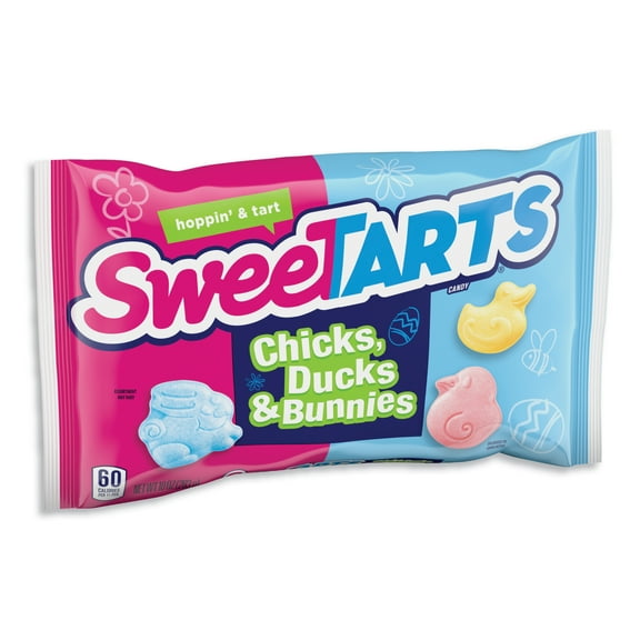 SweeTARTS Chicks, Ducks, and Bunnies Candy, 10 oz Bag