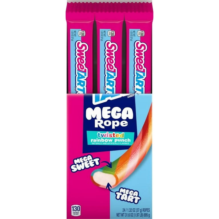 SweeTARTS Mega Filled Ropes, 1.32oz (Pack of 24) - Walmart.com