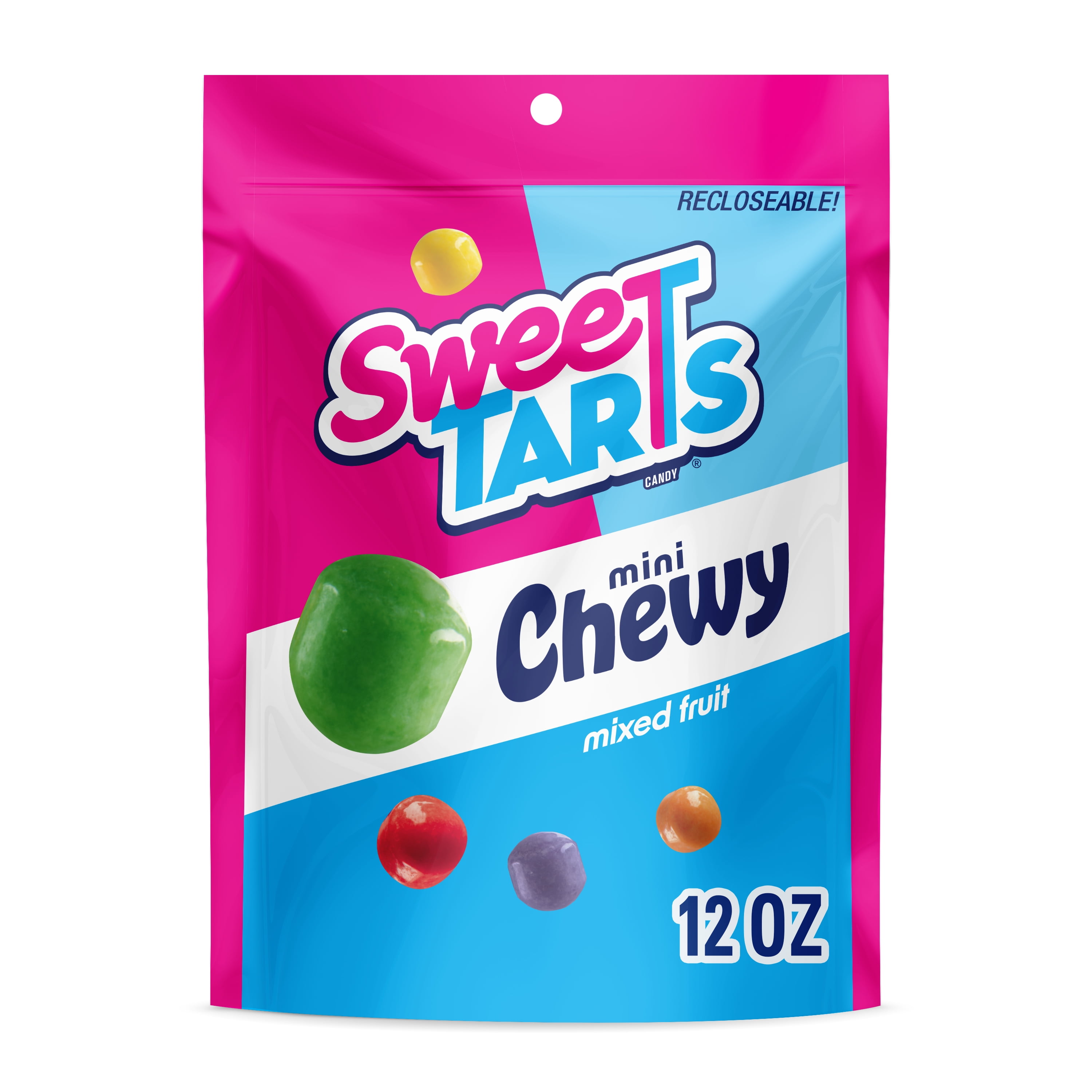 SweeTARTS Mini Chewy, Candy, Mixed Fruit, 12 oz Bag