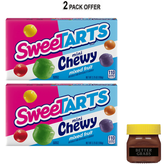 SweeTARTS Mini Chewy, Candy, Mixed Fruit, Theater 3.75 oz
