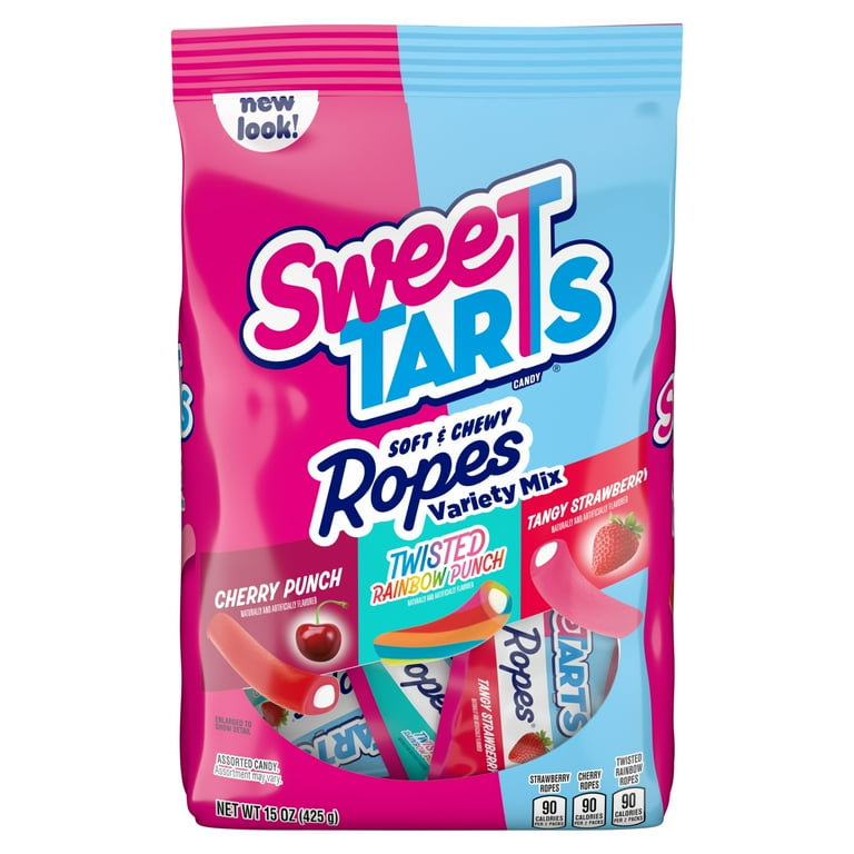 SweeTARTS, Ropes Candy, 15 oz Bag, Variety Mix, Soft and Chewy