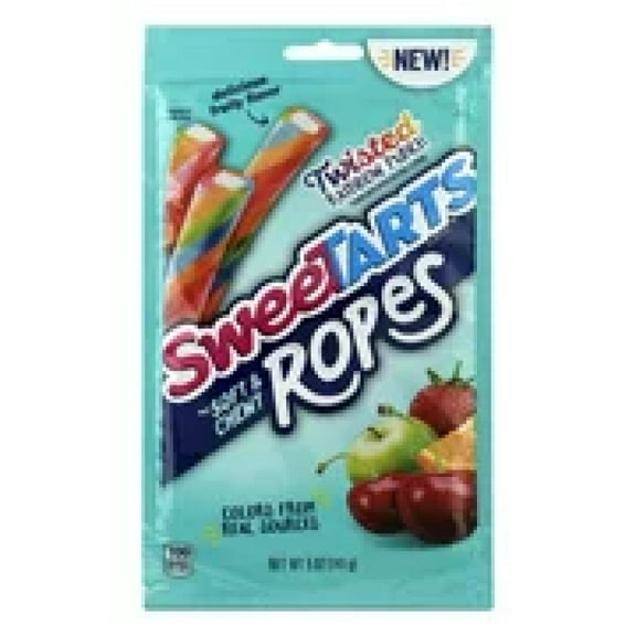 SweeTARTS Twisted Rainbow Ropes, 5 oz, [Pack of 12] (Pack of 24)