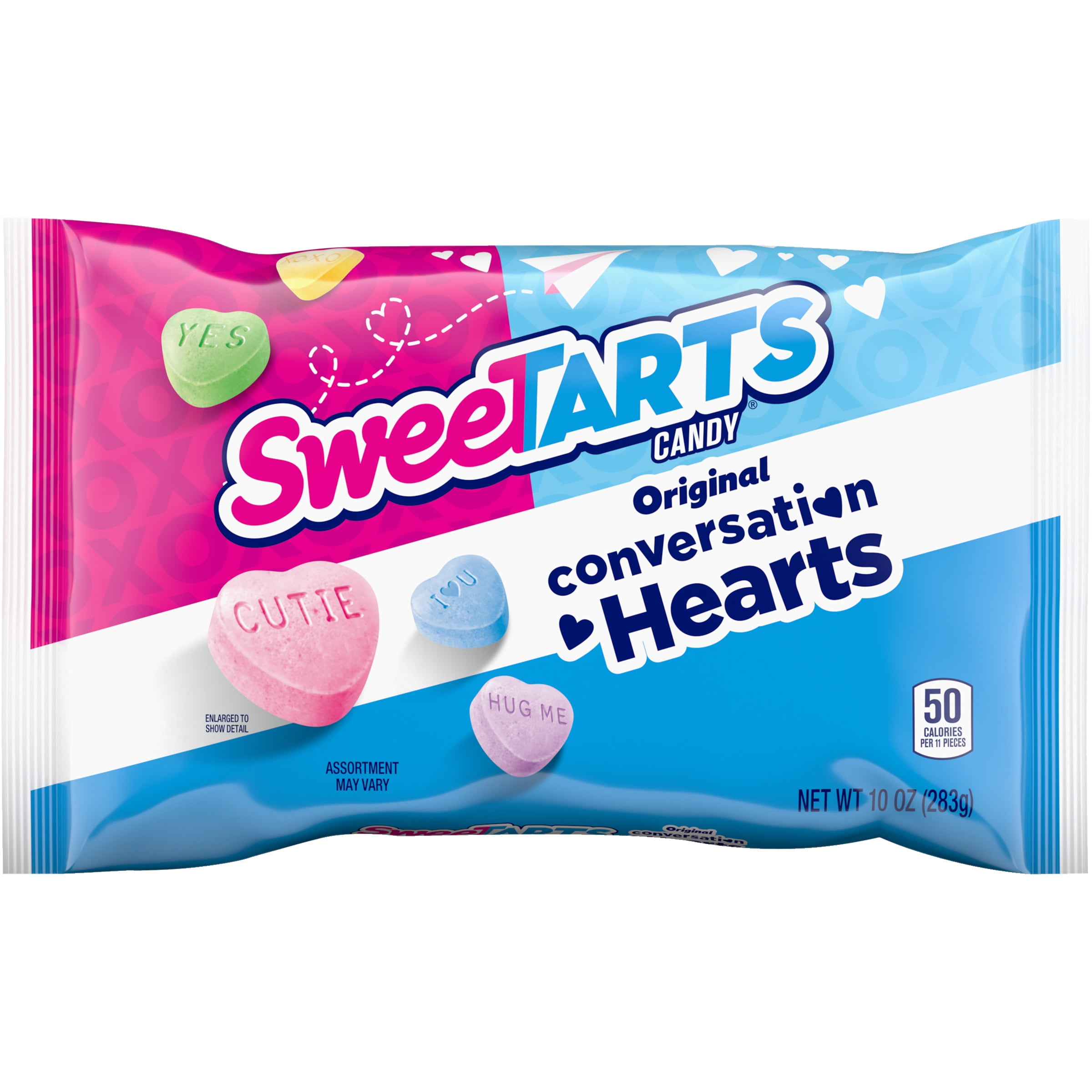 SweeTARTS Conversation Hearts, Valentines Day Candy, 10 oz Bag