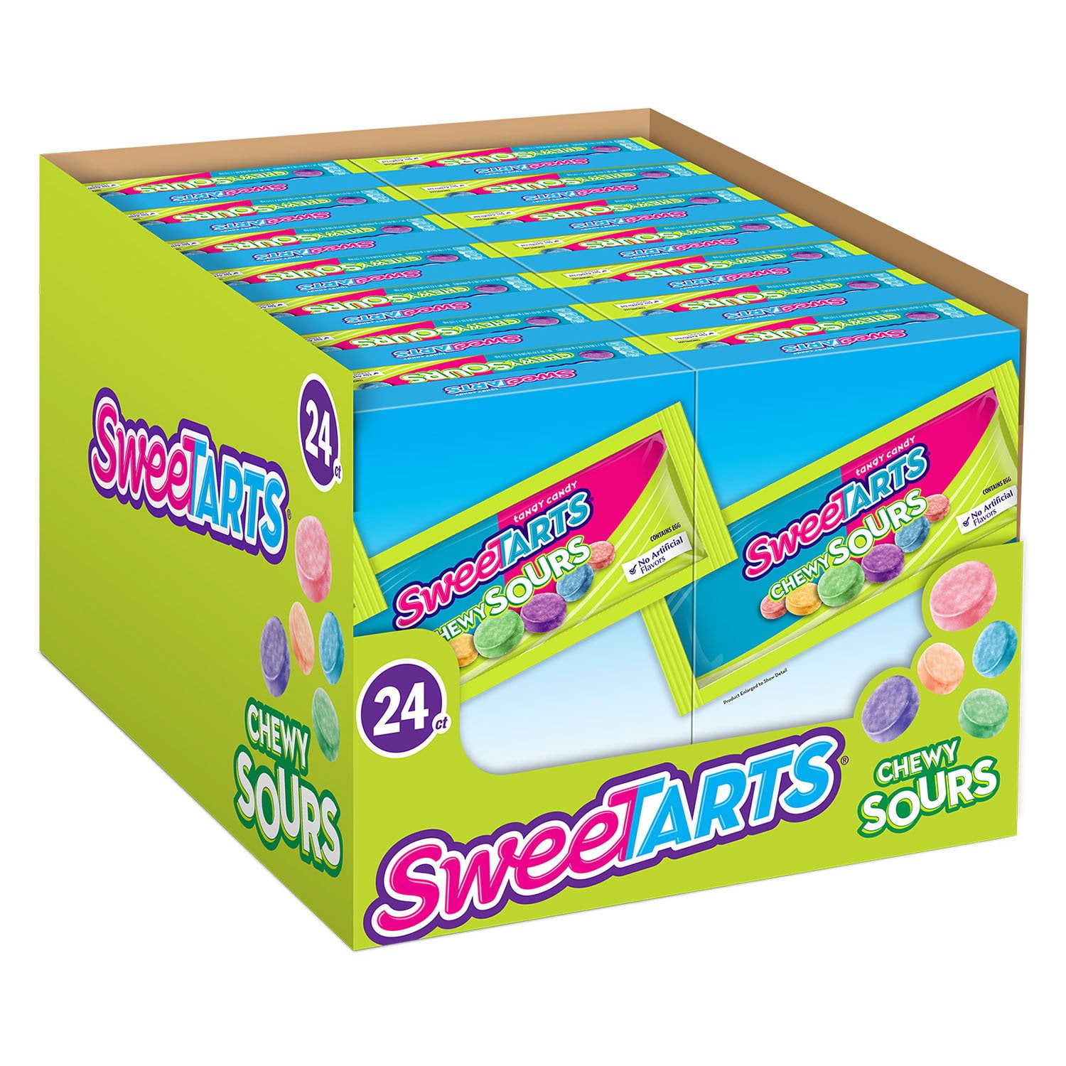 SweetTARTS Chewy Extreme Sour 1.65 Oz Rolls Shockers (Pack of 24) READ!