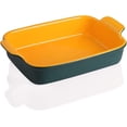 thumbnail image 1 of Sweejar Porcelain Baking Dish, Rectangular Bakeware Lasagna Pan, Casserole Dish for Daily Use, 13*9.6 inch ,Blue&Yellow, 1 of 6