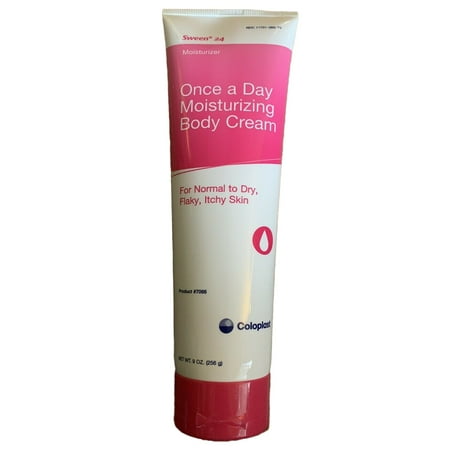 Sween 24 One a Day Moisturizing Body Cream, Unscented, 9 ounce Tube, 12 Count