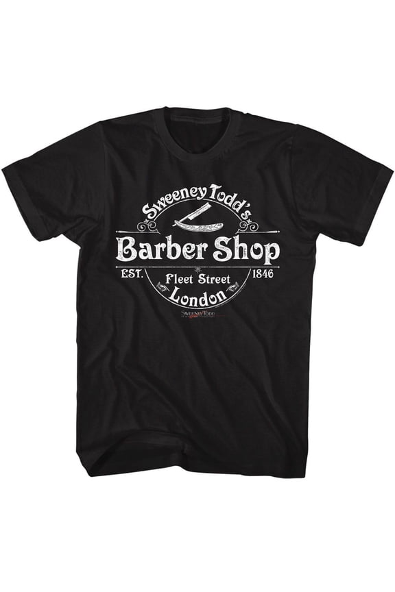 Sweeney Todd Barber Shop Black T-Shirt