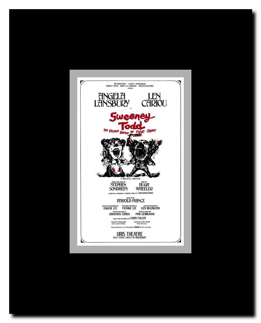 Sweeney Todd (Broadway) Framed Movie Poster