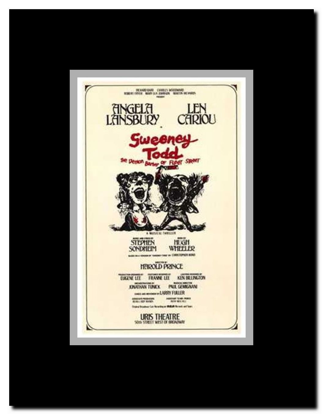 Sweeney Todd (Broadway Musical) Framed Movie Poster