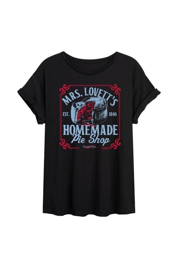 - Mrs Lovetts Pie Shop - Women's Oversized Graphic T-Shirt