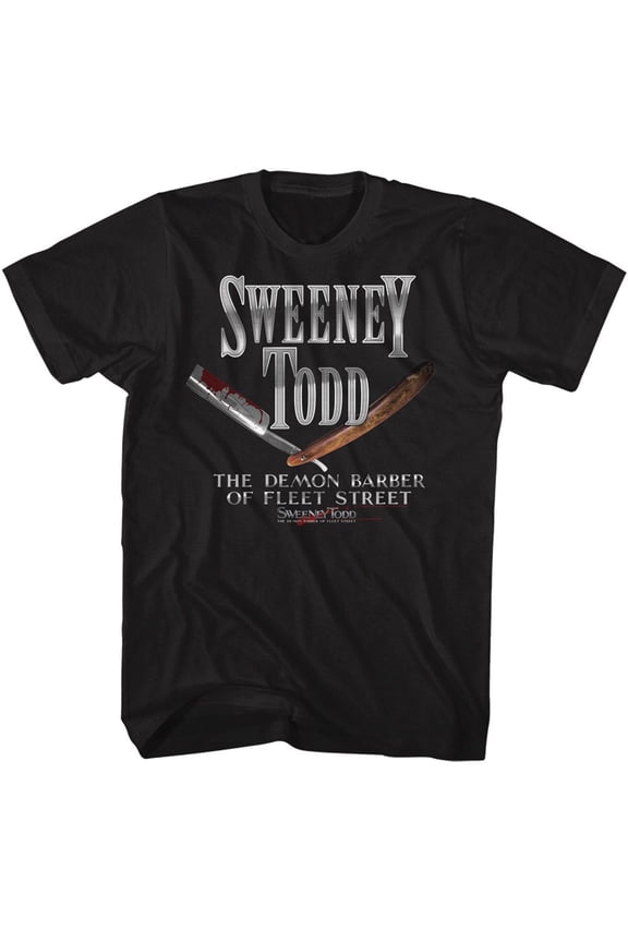 Sweeney Todd Realistic Razor Black T-Shirt