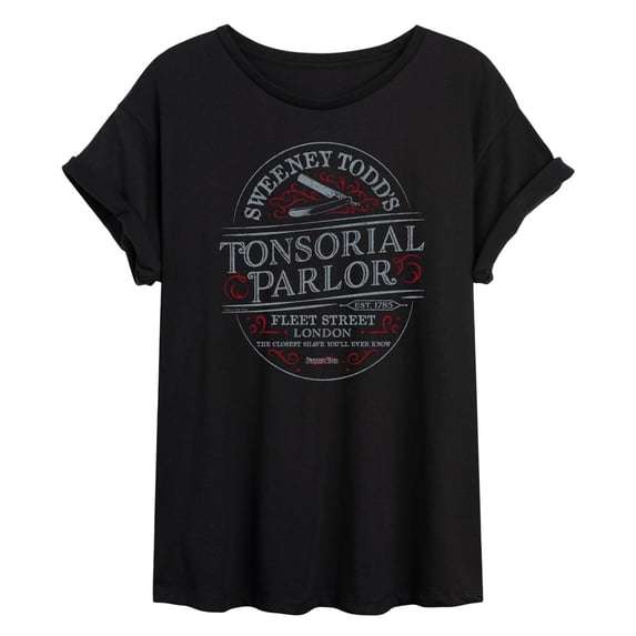 Sweeney Todd - Sign - Women's Oversized Graphic T-Shirt