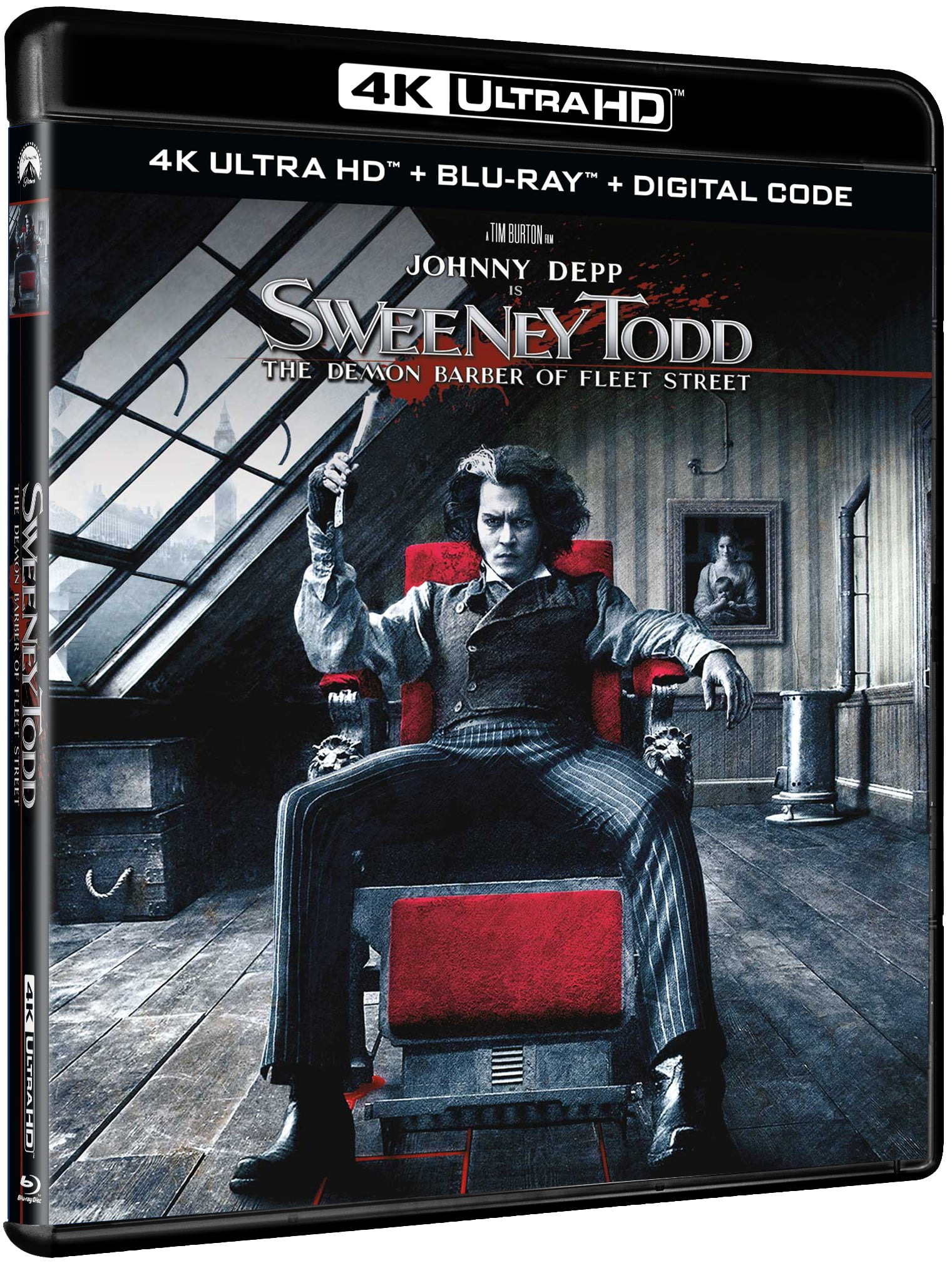 Sweeney Todd: The Demon Barber Of Fleet Street (4K Ultra HD + Blu-ray + Digital)