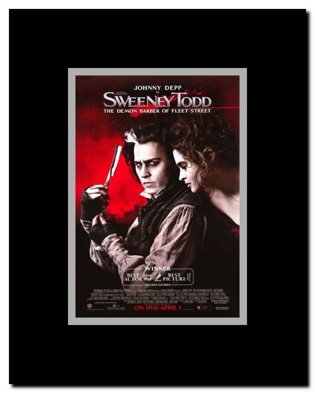 Sweeney Todd: The Demon Barber of Fleet Street Framed Movie Poster