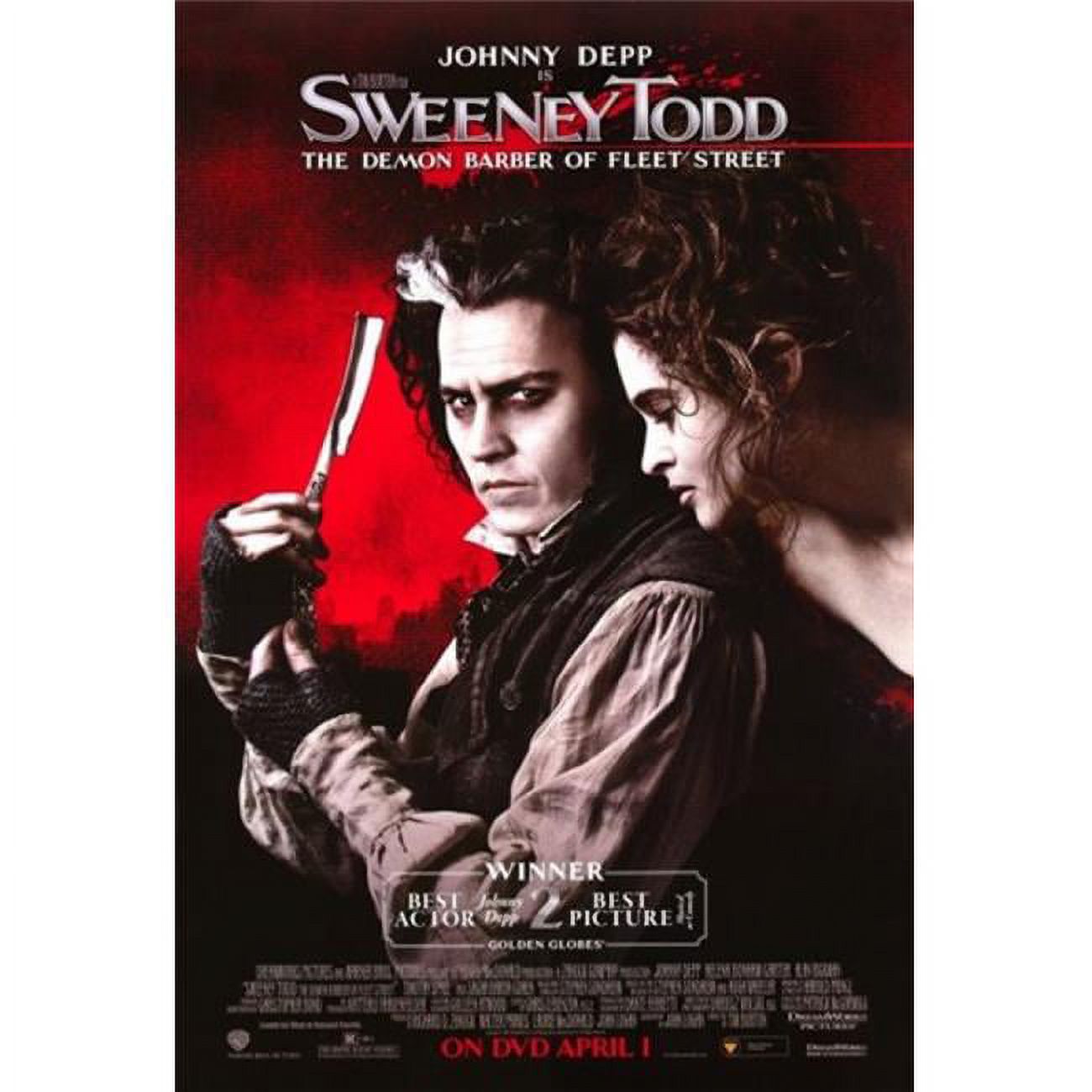 Sweeney Todd The Demon Barber of Fleet Street Movie Poster, 11 x 17 - image 1 of 1