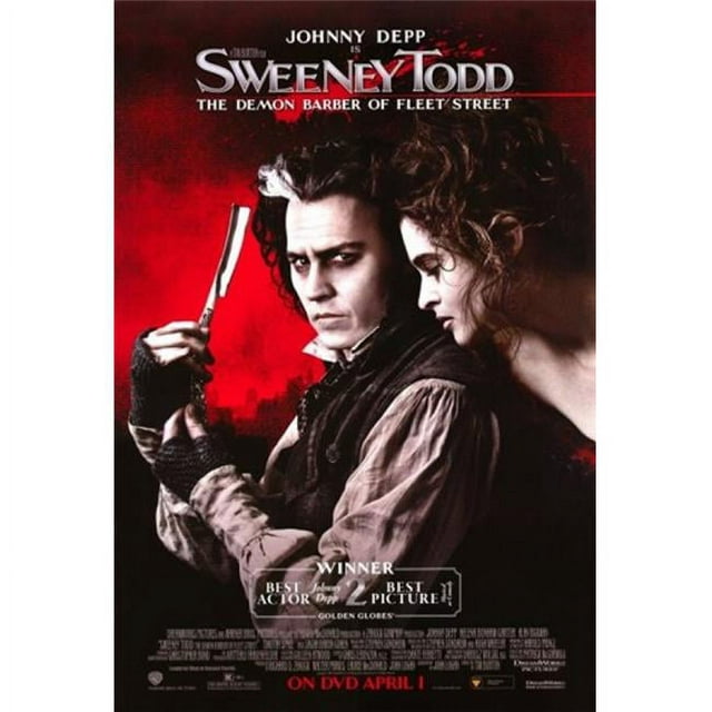 Sweeney Todd The Demon Barber of Fleet Street Movie Poster, 11 x 17