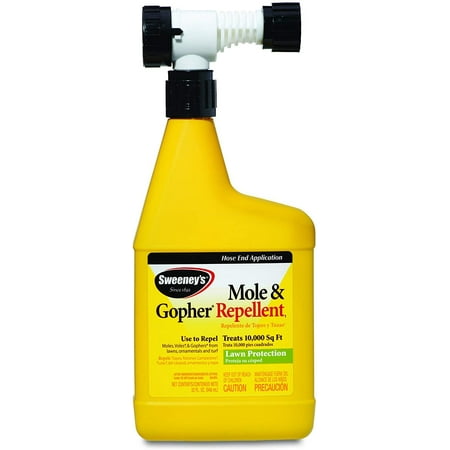 Sweeney's Mole And Gopher Repellent S8002 Spray - Outdoor Pest Control - 32-Ounce