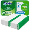 thumbnail image 1 of Sweep + Mop, Wet Pads Refill, Floor Cleaner for Dirt, Dust, Hair, Cleaning Cloths Mopping Home, Bathroom, Kitchen, All Purpose Multi-Surface Wipes, Fresh, 24ct, 1 of 4