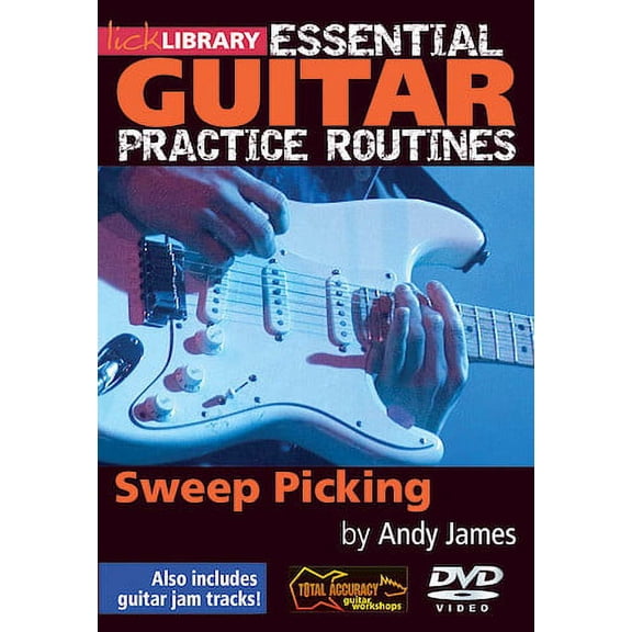 Sweep Picking Essential Guitar Practice Routines (Andy James) Lick Library DVD (Sheet Music/Songbook)