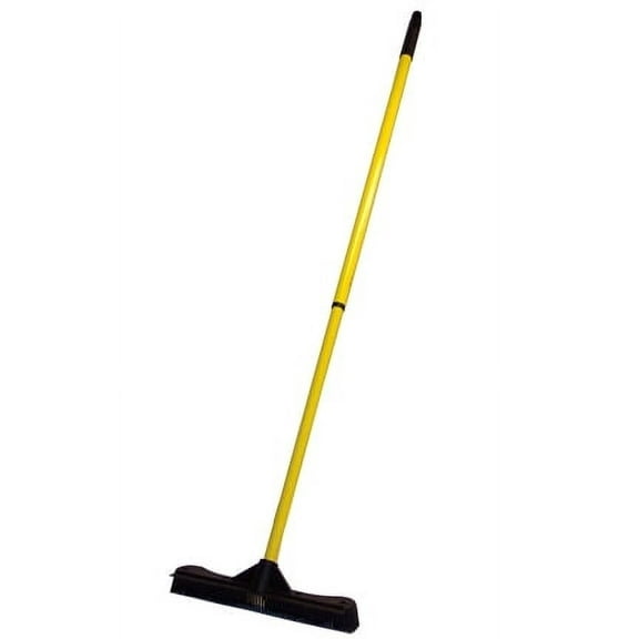 Sweepa 350i Commercial Grade Rubber Bristle Broom - Complete Set With Telescoping Pole