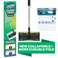 thumbnail interactive-video image 1 of Swiffer Sweep + Mop Deluxe Floor Cleaner Bundle Includes 1 Sweep + Mop Device, 23 Heavy Duty Wet Mopping Pads, 5 Heavy Duty Dry Sweeping Cloths, 1 of 13