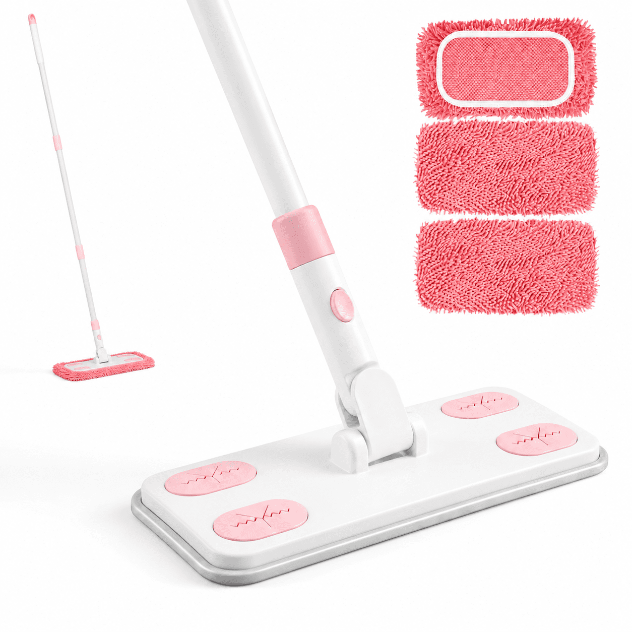 Meat Mop Sweeper Mop System With 3 Reusablefiber Pads - Walmart Business Supplies
