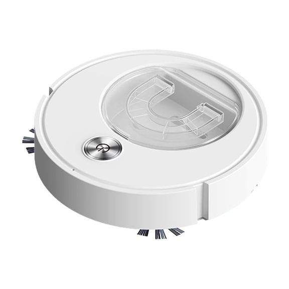 Sweeping Machines Vacuum Cleaner Visible Garbage Bin Designs Equipped with Charging Cable and Cleaning Cloth,Pet Hair and Floor Cleaning Machines(White)