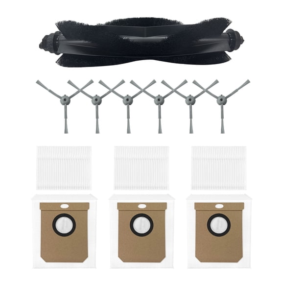 Sweeping Robot Side Brushes Sweeping Robot Accessories Main Brush Dust Collection Bag Plastic Material for L50 Model