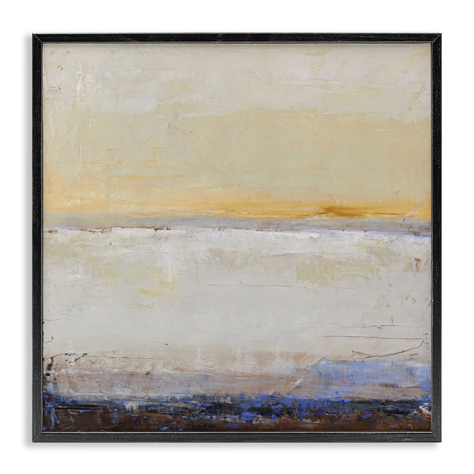 Sweeping Subtle Horizon Black Framed Giclee Art, design by Design Fabrikken