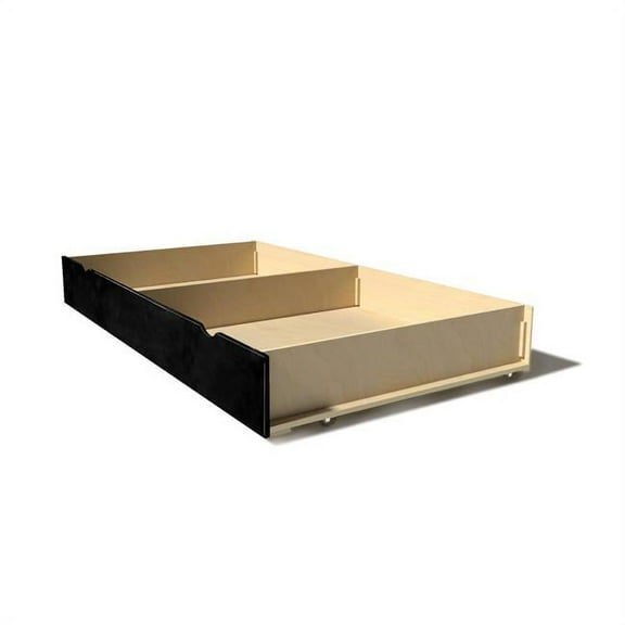 Sweeps Twin Size Trundle Bed Add-on For Bunk Beds, Charcoal