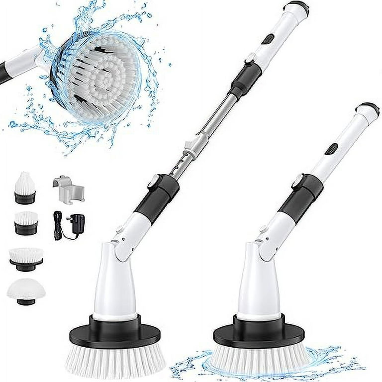 HattyRoom Adjustable Rechargeable Cordless Shower Scrubber with 5 Cleaning  Brush Heads, Spin Power Scrubber with Long Handle Extension Arm –  Everyoneship – A Boutique Shopping Experience
