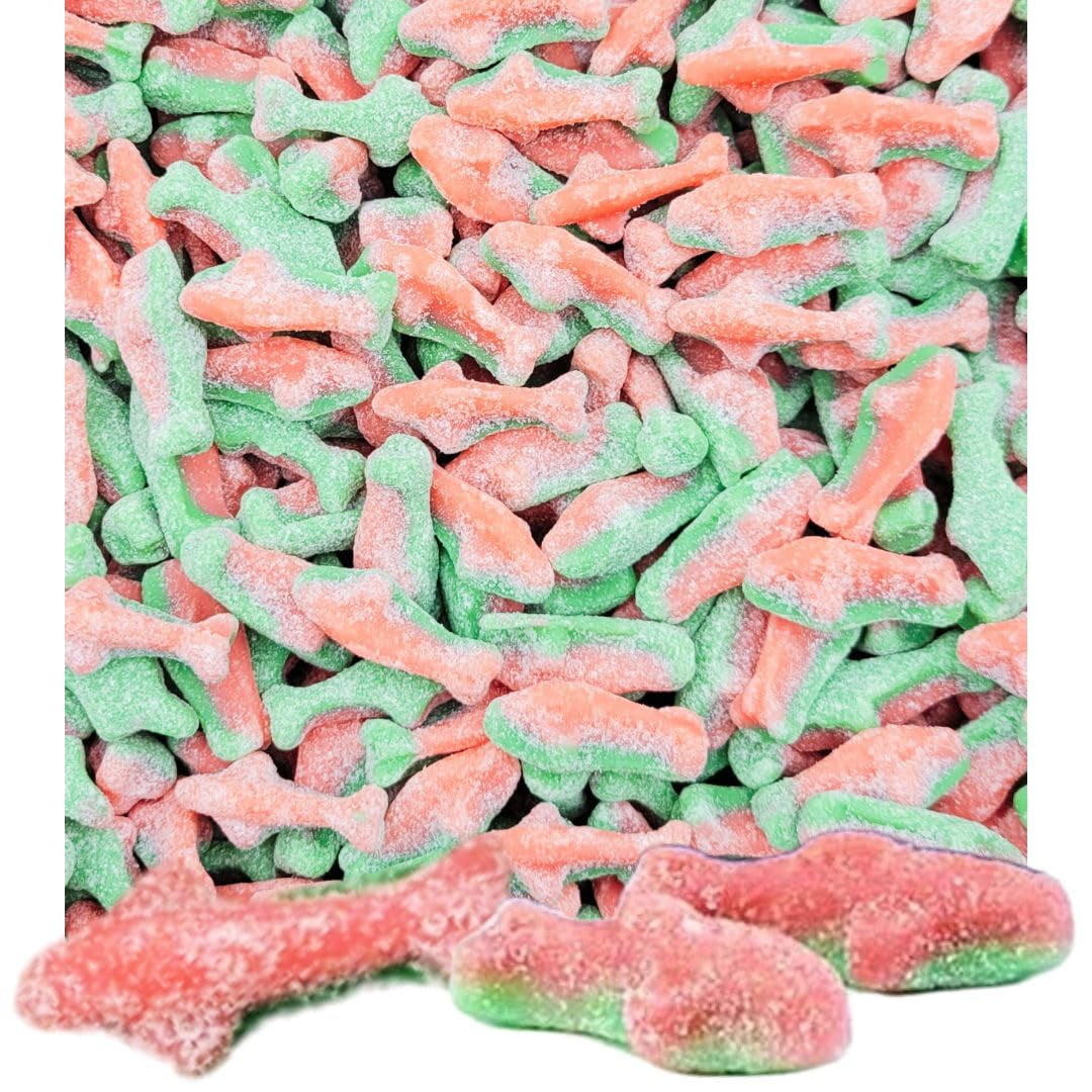 Sweestsome Sour Watermelon Sharks Gummy Candy Shark Shaped Sour Sugar Gummy Fish Candies