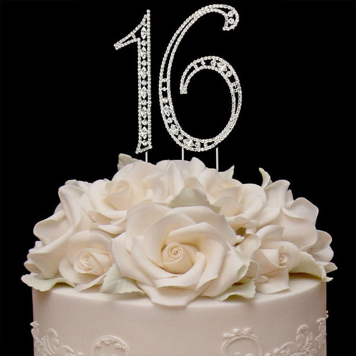 Sweet 16 Birthday Cake Toppers Bling Birthday Cake Topper - Walmart.com