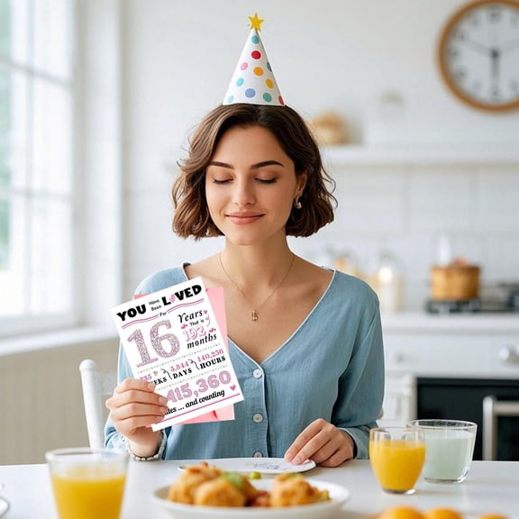 Sweet 16 Birthday Card for Girls Born in 2009 Jumbo 15.5 Inch Pink Back in 2009 Sign Poster Giant Greeting Card Guestbook Alternative Gifts for Daughter Granddaughter 16th Party Decoration