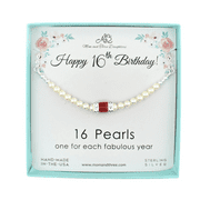 MOM AND THREE DAUGHTERS Sweet 16 Birthday Gift. January Birthstone Necklace for Her. Perfect Sixteenth Birthday Present. Sterling Silver Chain. Gifts for Her