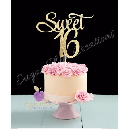 Sweet 16 Cake Topper
