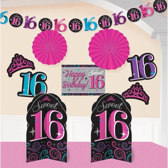 Sweet 16 Celebration Room Decorating Kit