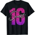 thumbnail image 1 of Sweet 16 Gifts For Girls 16th Birthday 16 Year Old Gifts T-ShirtMen and women, Black T-shirt, size: Extra large, 1 of 4