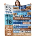 thumbnail image 1 of Sweet 16 Gifts for Girls,16th Birthday Gifts for Girls,to 16th Birthday Blanket,Gifts for 16 Year Old Girl,16 Year Old Girl Gifts for Birthday,Birthday Gifts for 16 Year Old,16th Birthday Decorations, 1 of 6