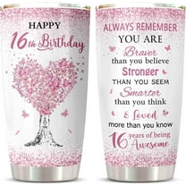 Sweet 16 Gifts for Girls Tumbler 1PC, 16 Year Old Girl Birthday Gift Ideas, Gift for 16 Year Old Girl, 16th Birthday Gifts for Girls, Sweet Sixteen Mug,16th Birthday Decoration Coffee Cup 20oz