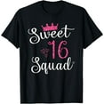thumbnail image 1 of Sweet 16 Squad 16th Birthday Gift T-Shirt, 1 of 4
