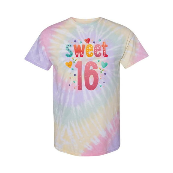 Sweet 16 Tie Dye Spiral Women -SPIdeals Designs, Female Medium