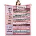 thumbnail image 1 of Sweet 16th Birthday Gifts for Girls Blanket 50"x60", Sweet 16 Gifts for Girls - Best 16th Birthday Gift Ideas - Funny Gift for 16-Year-Old Girl - 16th Bday Party Decorations for Women Blankets, 1 of 6