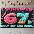 thumbnail image 1 of Sweet  67 Day of School Banner Colorful Sprinkles School Milestone Display Donut Number Design Glaze Drip  Classroom Celebration Backdrop for Elementary School Classroom Celebration Student Milestone, 1 of 8