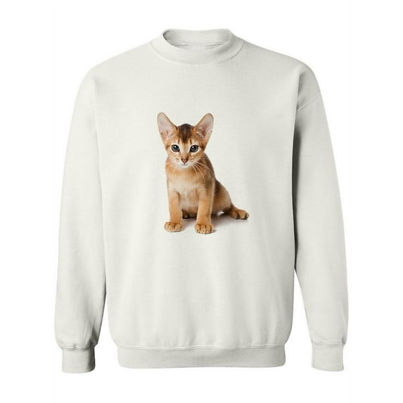 Sweet Abyssinian Kitten Sweatshirt Women -Image by Shutterstock, Female XX-Large