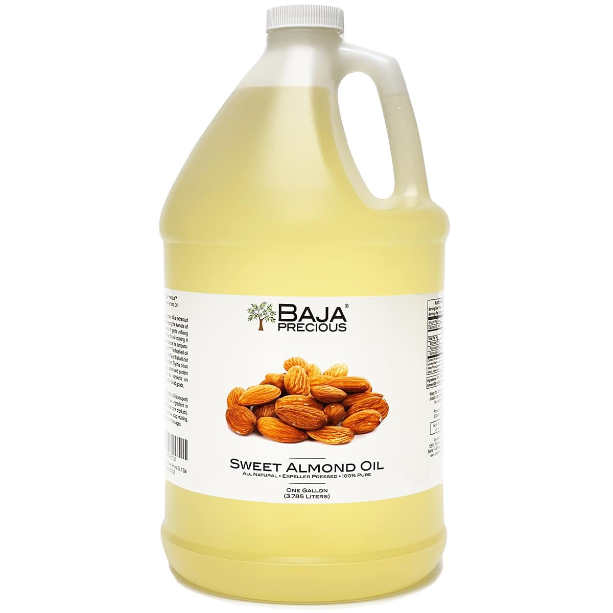  Sweet Almond Oil, 100 Pure, 1 Gallon Jug Food Grade Perfect for