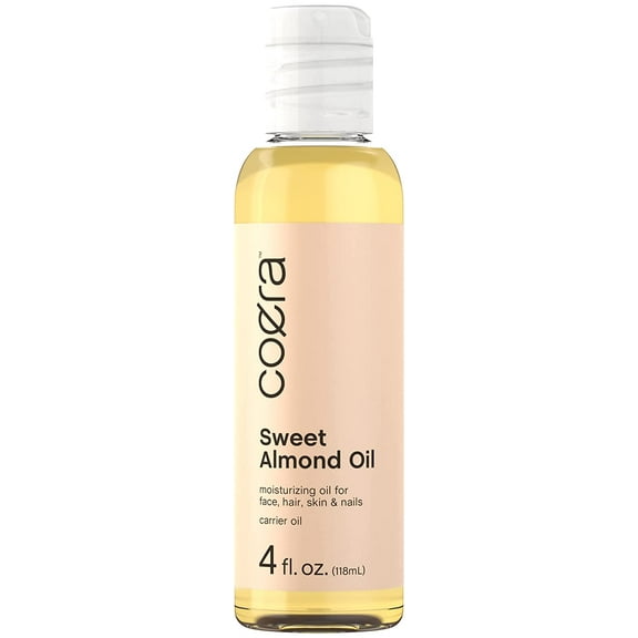 Sweet Almond Oil 4oz | Moisturizing Oil for Face, Hair, Skin & Nails | by Coera