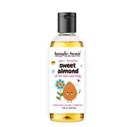 Sweet Almond Oil for Skin, Pure Sweet Almond Oil for Baby, Kids and Toddler Hair, Baby Oil and Carrier Oil